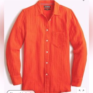 J. Crew Gauze Shirt size Large New in package-absolutely beautiful sold out